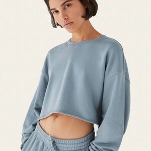TNA Airy Fleece Boyfriend Cropped Sweatshirt